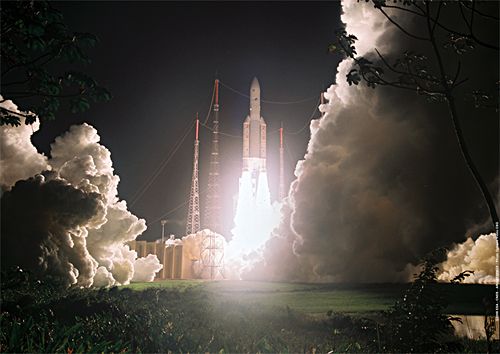 Lancement d’Ariane 5 (image d’archives). Crédit Arianespace.