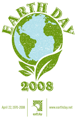 Le logo du Earth Day 2008 dessiné par Adrienne Lay