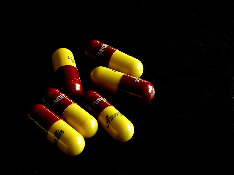 L'amoxicilline, l'un des antibiotiques les plus couramment utilisés, pourrait-elle finalement se retourner contre nous ? Puisque les bactéries arrivent à devenir insensibles aux traitements mis en place, ils deviendront bientôt des armes inoffensives. © Mk2010, Wikipédia, cc by sa 3.0