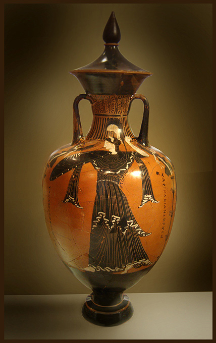 Une amphore grecque montrant la déesse Athéna. © Ricardo André Frantz-wikipédia