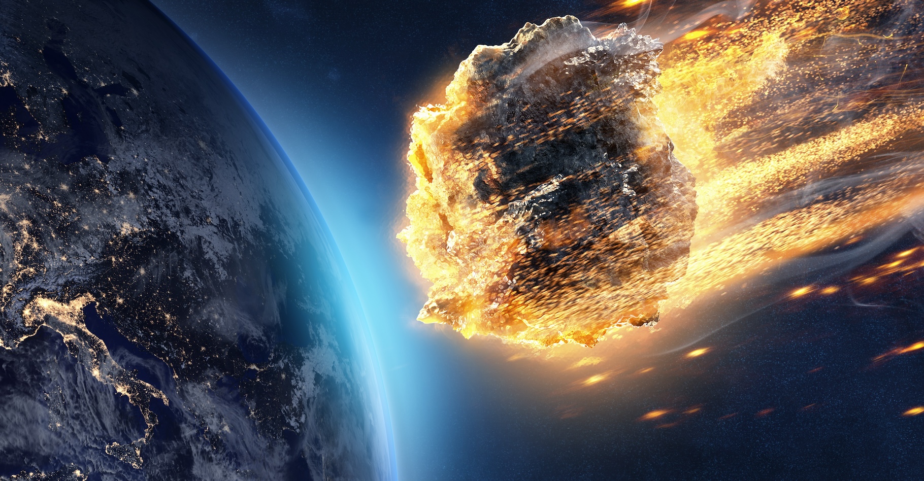 Les astronomes ont détecté un astéroïde de la taille d’un avion qui frôlera la Terre ce samedi 27 janvier 2024. Sans risque pour nous, toutefois. © lassedesignen, Adobe Stock