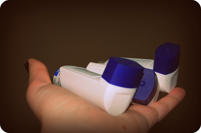 L'asthme peut être traité à l'aide d'un bronchodilatateur. © Polentafria, Flickr, CC by 2.0