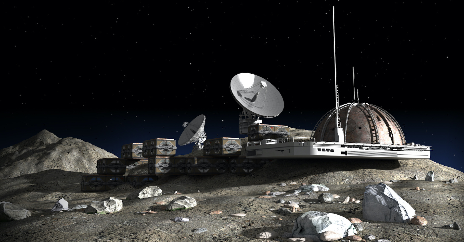 La construction des futures bases lunaires reposera-t-elle sur l’urine des astronautes ? C’est ce qu’imaginent des chercheurs. © 3000ad, Adobe Stock