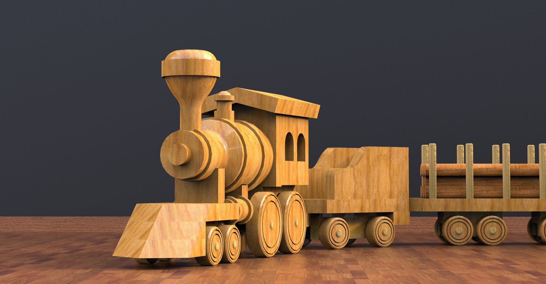 Quels cadeaux écologiques offrir ? Un train en bois peut être une bonne idée mais il y en a plein d'autres ! © kanesuan saksangvirat, Shutterstock