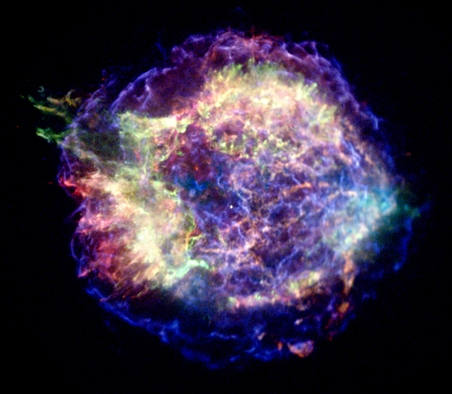 Cassiopée A vue par Chandra en rayons X. Crédit: NASA/CXC/MIT/UMass Amherst/M.D.Stage et al.