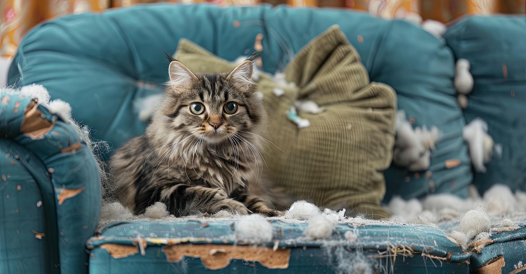 Pour ceux qui partagent la vie d’un chat, son habitude de faire ses griffes sur les meubles peut vite devenir pénible. Mais des chercheurs de l’université d’Ankara (Turquie) proposent quelques pistes pour réduire les griffades intempestives. © Irina, Adobe Stock