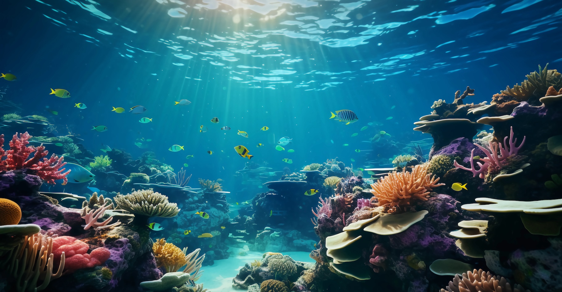 Les récifs coralliens sont des environnements riches qui souffrent du changement climatique. Des chercheurs de l’université de l’État de l’Arizona (États-Unis) les citent en exemple de leurs travaux sur les points de basculement. © ginstudio, Adobe Stock