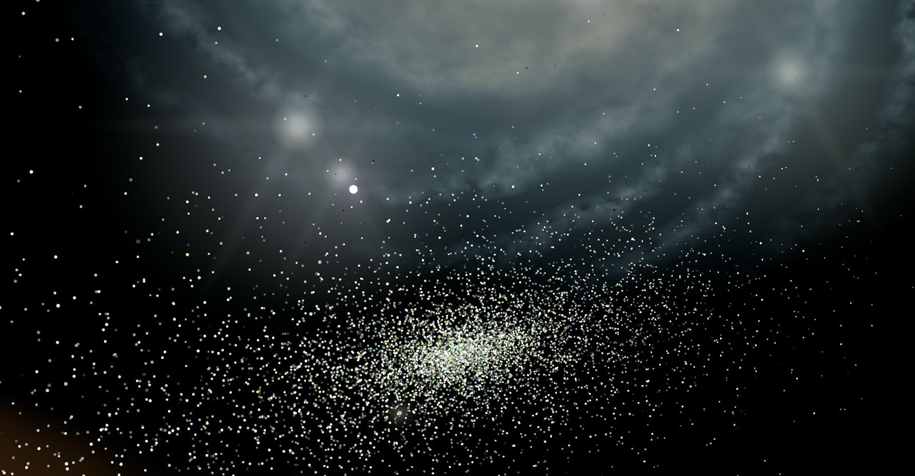 Une vue d’artiste du courant stellaire du Phénix étudié par les chercheurs de la Carnegie Institution (États-Unis). © Geraint F. Lewis, S5 Collaboration