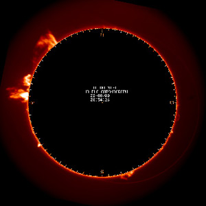 La couronne solaire (Crédit : Observatoire Midi-Pyrénées - Observatoire du Pic du Midi ).