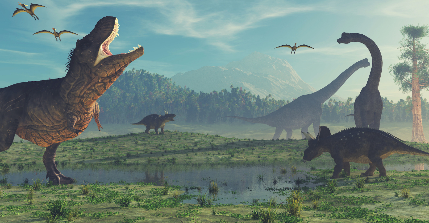 Le monde des dinosaures est un monde fascinant. Avec son « Défis Nature Grand jeu Dinosaures », Bioviva le fait entrer dans votre salon. © Orlando Florin Rosu, Adobe Stock