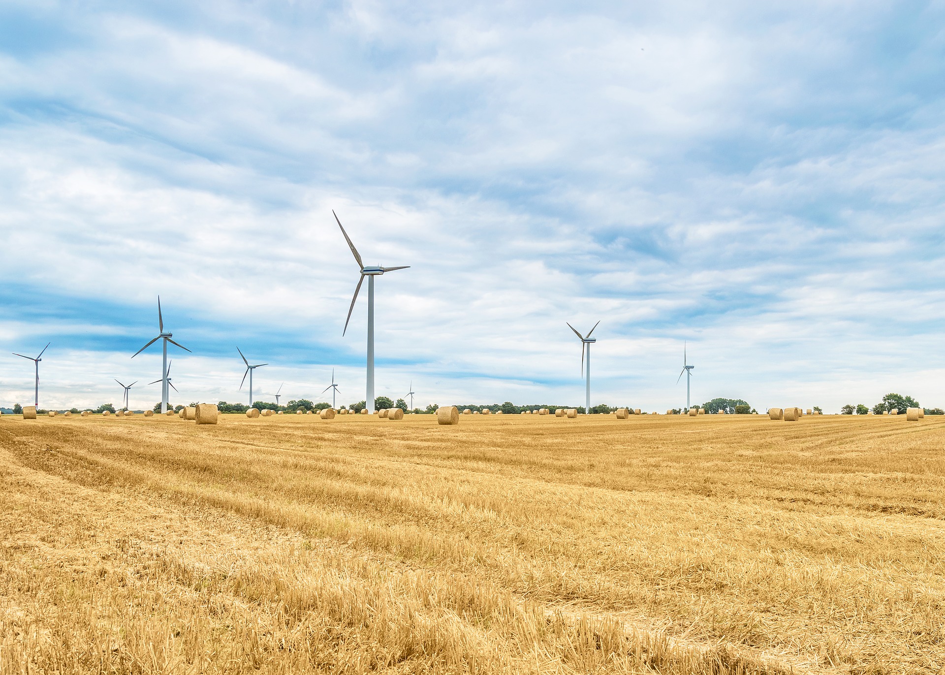 Il existe cinq types d'énergies renouvelables : solaire, éolienne, hydraulique, biomasse et géothermie. Ici, des éoliennes. © kliemphoto, Pixabay