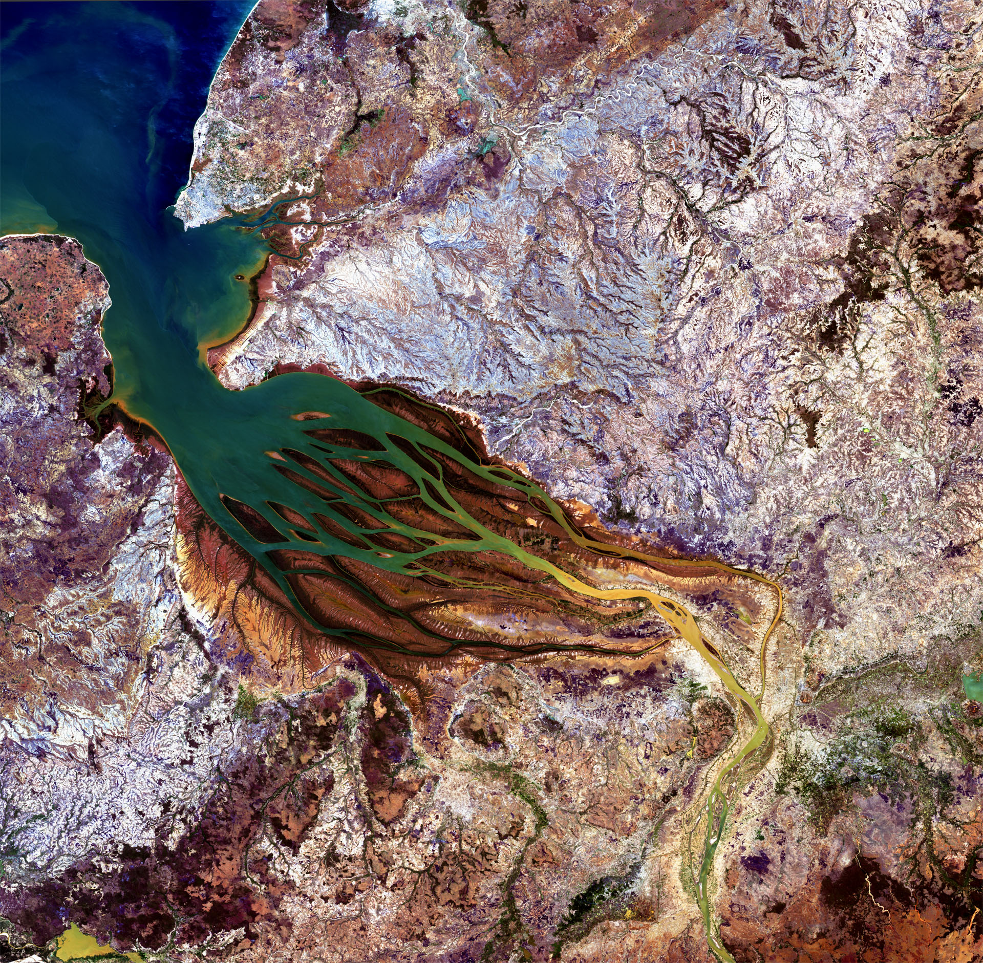 Le nord-ouest de Madagascar sous la caméra du satellite japonais Alos. © Jaxa/Esa