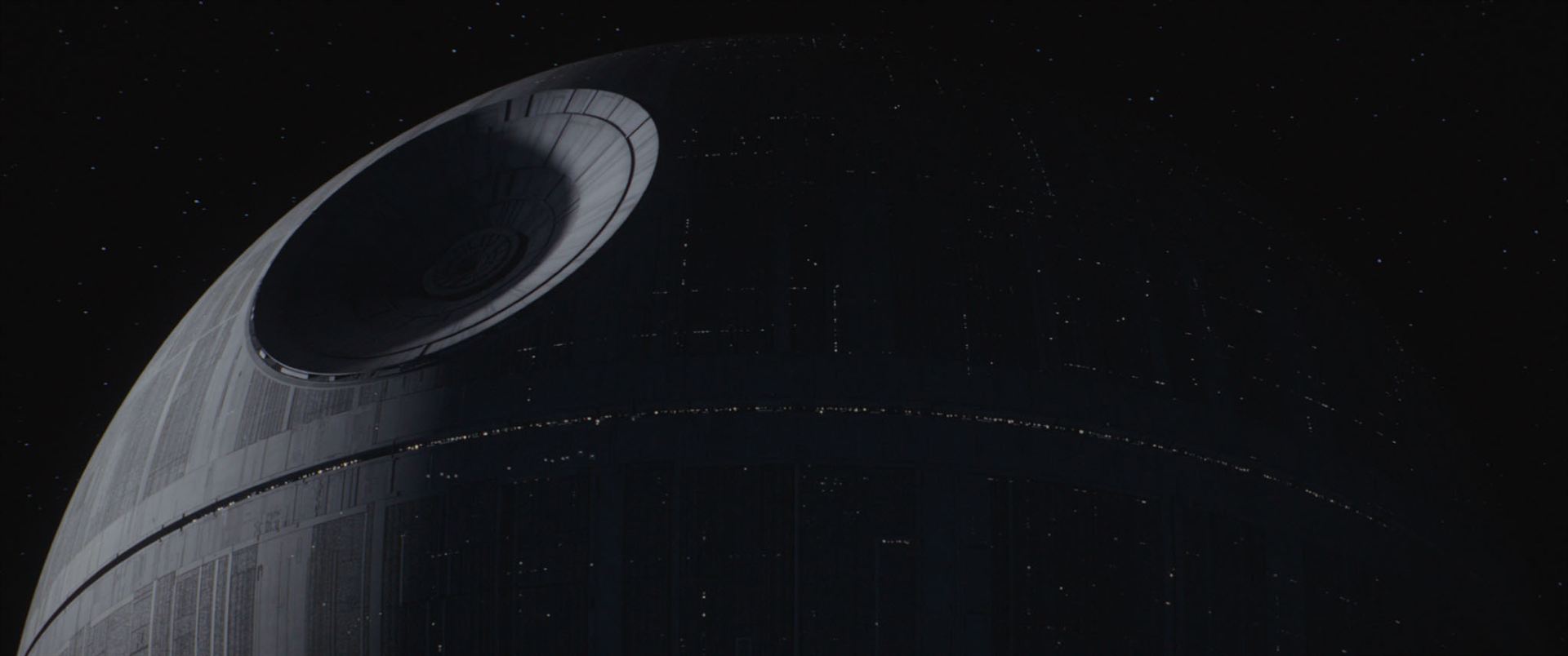 Une image tirée du film Rogue One : A Star Wars Story montrant la construction de l'Étoile de la Mort. © Lucasfilm Ltd