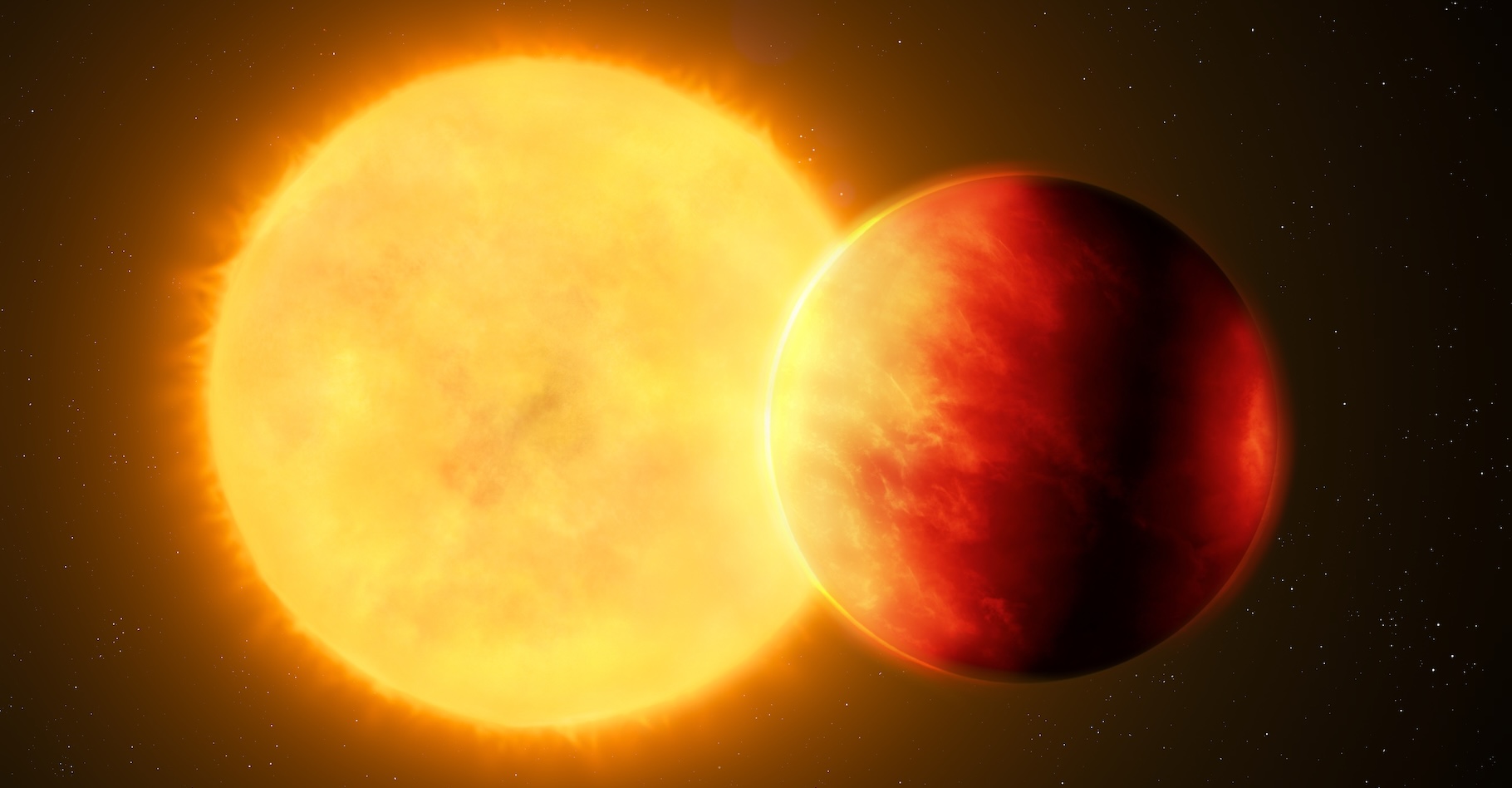 Des astronomes du Netherlands Institute for Radio Astronomy (Astron) rapportent avoir découvert une exoplanète qui orbite tellement près de sa jeune étoile qu’elle lui déclenche de violentes éruptions. © Nazarii, Adobe Stock
