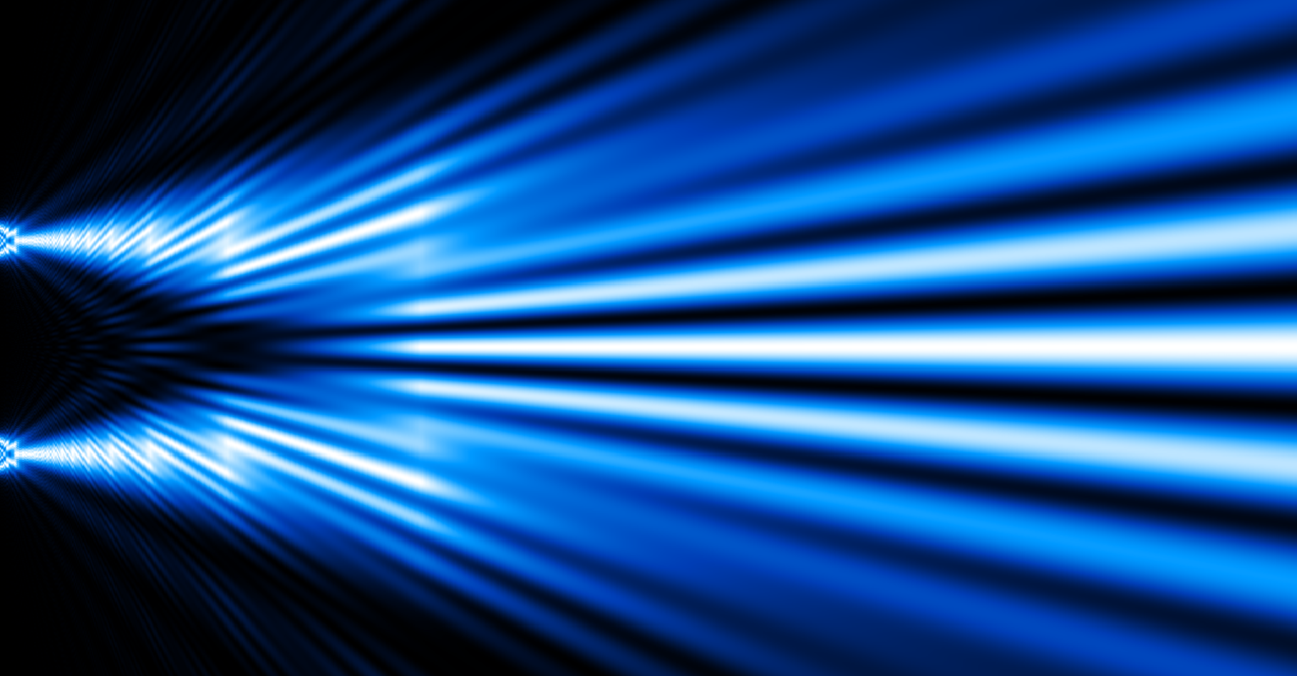 Des physiciens de l’Imperial College London (Royaume-Uni) ont mené l’expérience de la double fente, non pas dans l’espace – comme illustré ici à partir d’un faisceau d’électrons –, mais dans le temps. © Alexandre Gondran, Wikipédia, CC by-sa 4.0