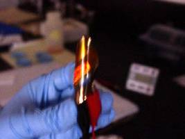 Un écran flexible à nanotubes de carbone. Crédit : université de Jackson State