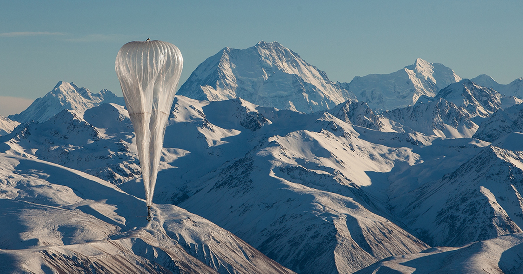 Les ballons stratosphériques Loon de Google sont fabriqués avec des feuilles de polyéthylène et gonflés à l’hélium. © X.company