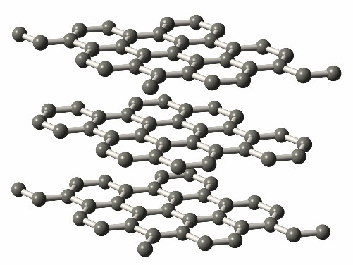 Le graphite est un empilement de feuillets de graphène. Les liaisons entre les atomes de carbone à l'intérieur des feuillets sont 50 fois plus fortes que celles entre les feuillets. Crédit : Forschungsverbund Berlin e.V. (FVB)