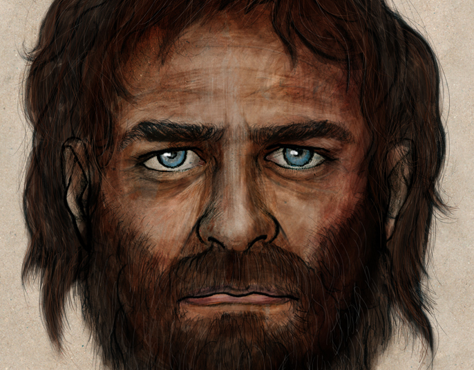 Les chasseurs-cueilleurs espagnols du mésolithique devaient avoir une peau foncée avec des yeux bleus. © CSIC