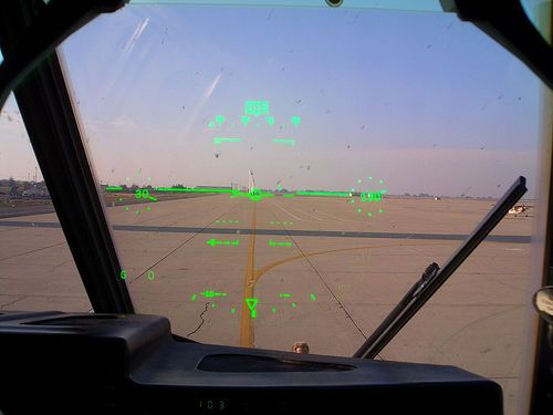 Le système "pilotage tête haute" du C-130. Source : Telstar Logistics