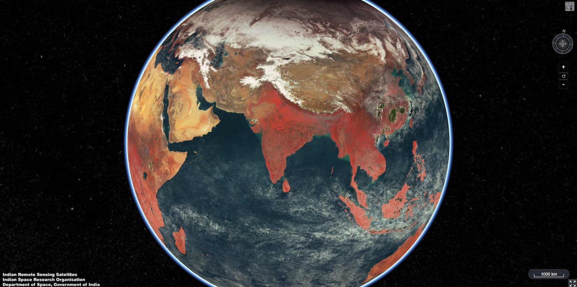 Le satellite indien EOS-06 a permis aux chercheurs de construire de nouvelles images merveilleuses de notre Terre. © ISRO