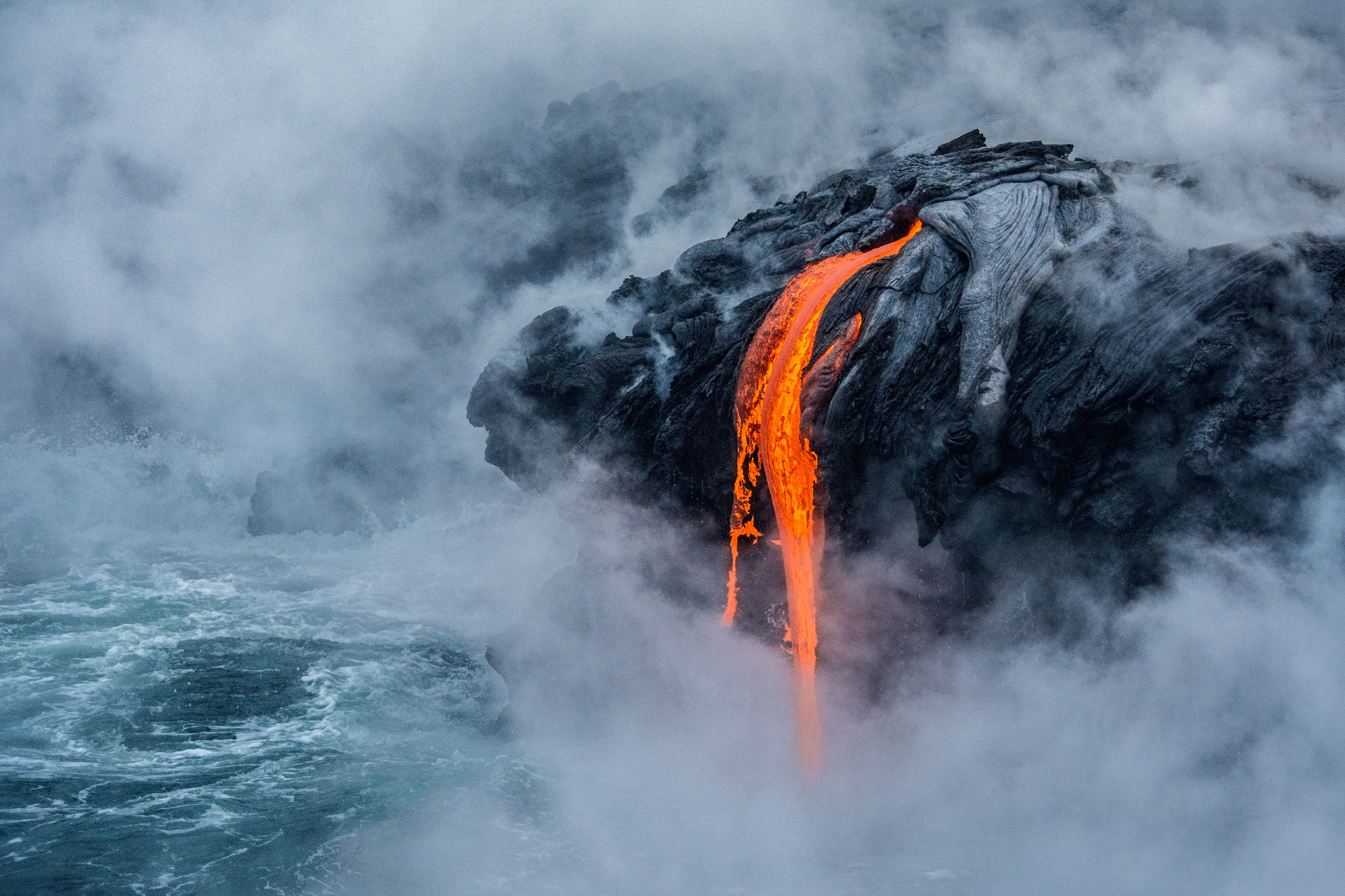 Découvrez les plus belles images de science de 2017. Ici, une fascinante coulée de lave, à Hawaï. © Sabrina Koehler, université de Hawaï