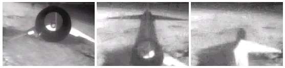 Le largage du lanceur Pegasus-XL depuis l'avion porteur. Captures d'image Nasa TV.