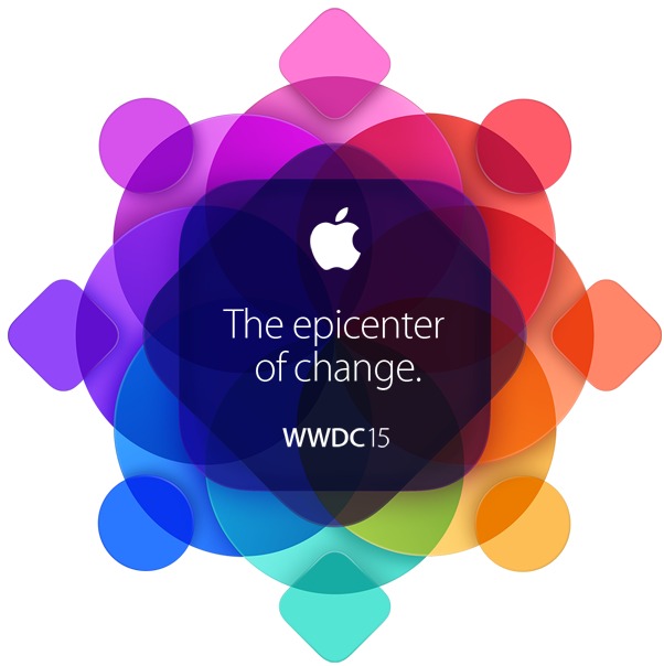 Cette année, le slogan de la Worldwide Developers Conference d’Apple est « The epicenter of change », ou « l’épicentre du changement ». © Apple