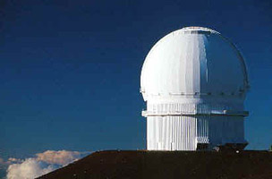 Le télescope Canada-France-Hawaii (TCFH)Crédit :http://www.cfht.hawaii.edu/