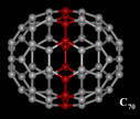 Molécules de carbones C70