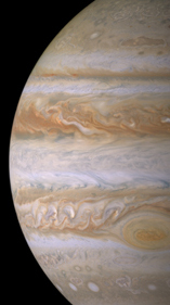 Jupiter est inclinée à 3° par rapport au plan de son orbite autour du soleil