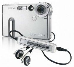 Casio Exilim M20U : baladeur mp3 et appareil photo numérique très discret.