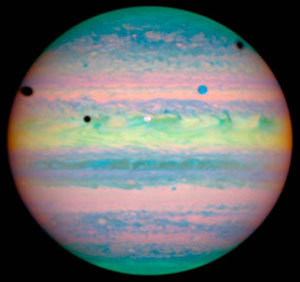 Triple éclipse pour Jupiter : Io, Ganymede et Callisto de la partie