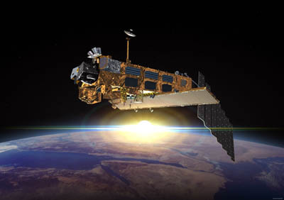 Le satellite européen ENVISAT.crédit : ESA