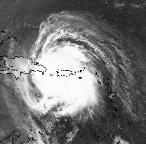L'ouragan Georges, le 22 septembre 1998