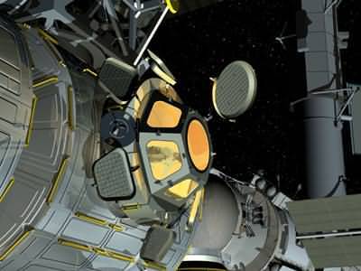 Chambre avec vue pour la Station spatiale internationale : la coupole d'observation ! (crédit : ESA-D. Ducros)