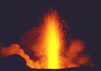 Eruption volcanique