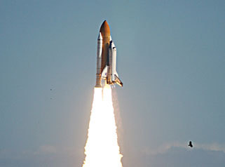 L'ultime décollage de la navette spatiale Columbia (crédit : NASA)