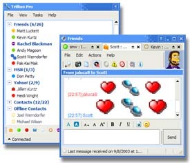 Faille de sécurité dans le module MSN Messenger de Trillian