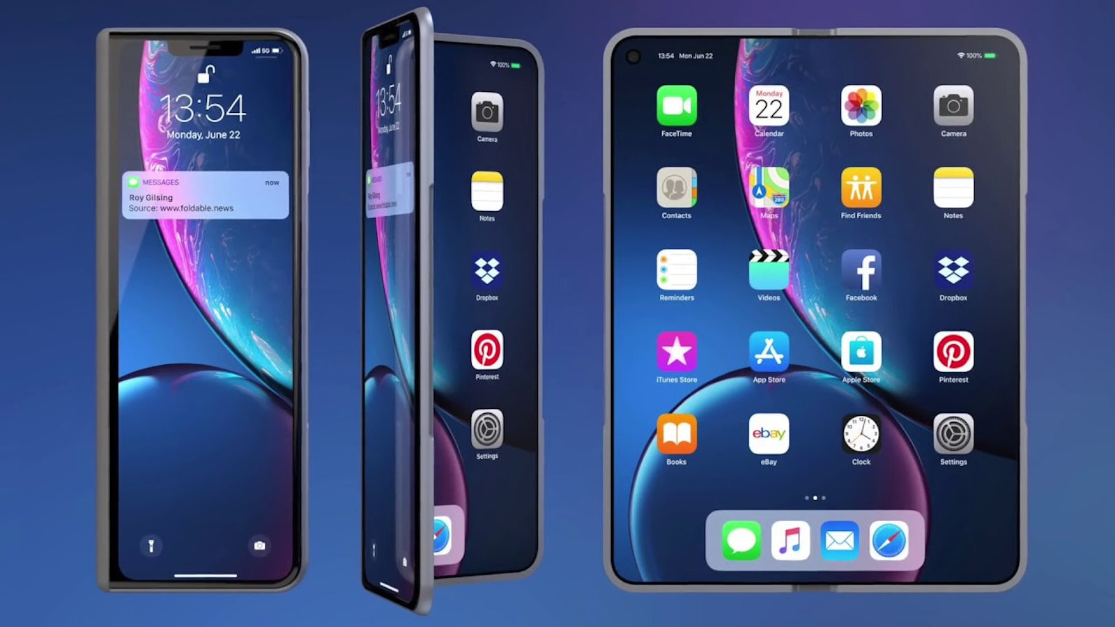 Après avoir observé la concurrence chinoise et coréenne, Apple va-t-il lancer un iPhone pliable ? © Foldablenews.com