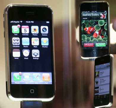 Premier&nbsp;iPhone : Apple dévoile son smartphone tactile. ©&nbsp;Apple