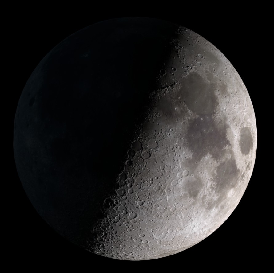 Un quartier de Lune reconstitué à partir des images fournies par la sonde LRO. © Nasa/Goddard Space Flight Center Scientific Visualization Studio

