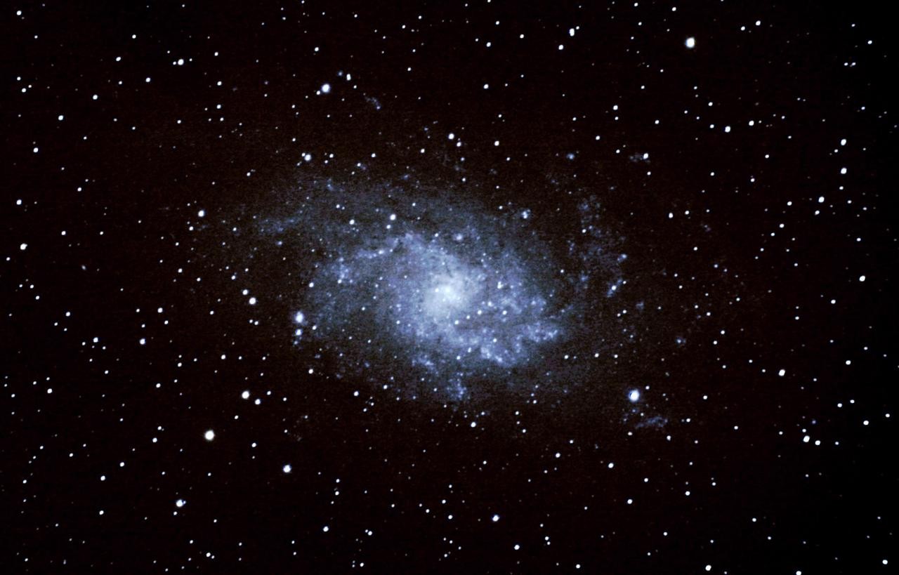 Messier 33 la belle galaxie spirale de la constellation du Triangle. © S. Le Brigand
