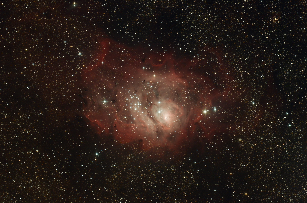 Messier 8 photographiée par un astronome amateur. © G. Bauza
