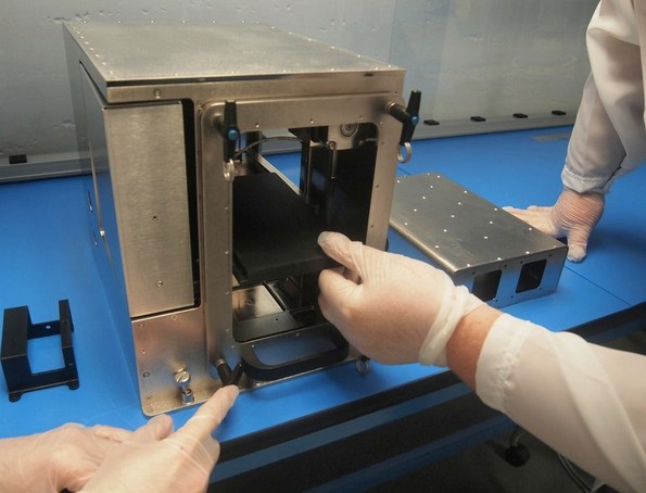 L’imprimante 3D fabriquée par Made in Space sera envoyée vers la Station spatiale internationale à l’automne prochain. Elle servira à fabriquer des pièces et des outils en polymère. © Made in Space