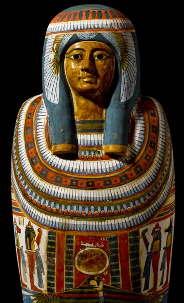 Le sarcophage de Meresamun. Crédit : Anna Ressman/Oriental Institute/University of Chicago
