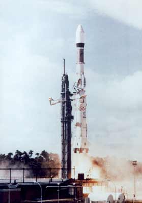 Le premier vol d'Ariane, le 24 décembre 1979. © E.A.D.S.