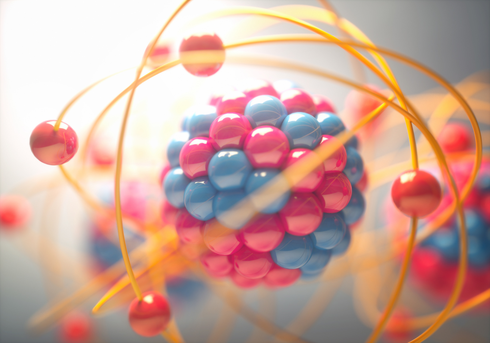 Le noyau des atomes est formé de protons et de neutrons. © ktsdesign, Fotolia
