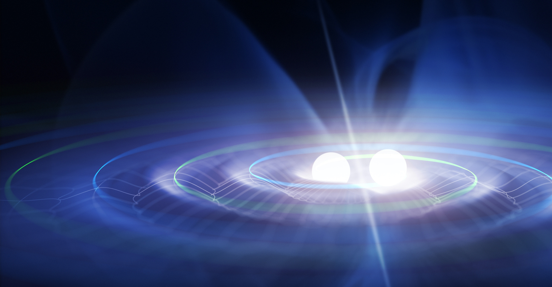 Avec l’amélioration des instruments, les détections d’ondes gravitationnelles créées par des collisions de trous noirs ou d’étoiles à neutrons se multiplient. © Petrovich12, Adobe Stock