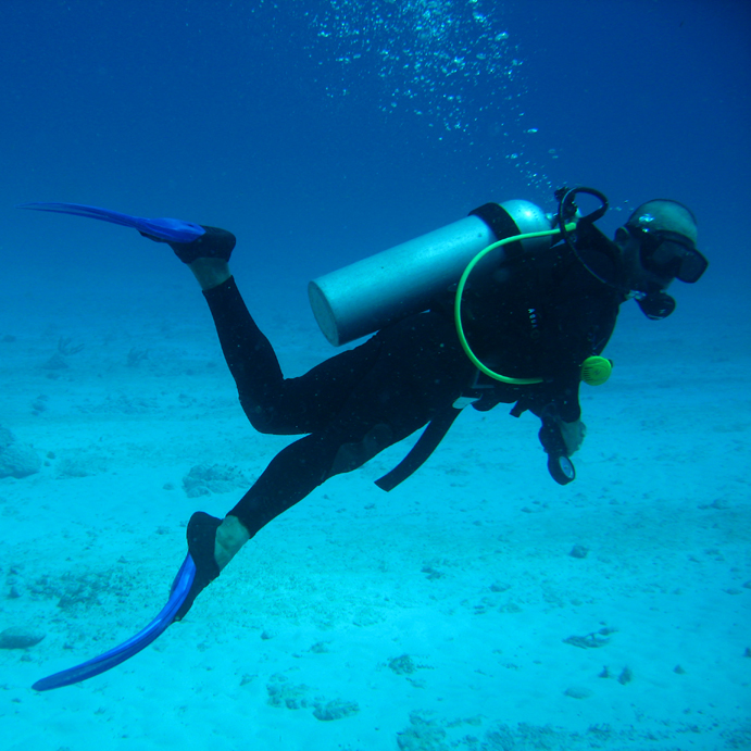 Un plongeur dans les eaux du Mexique. Crédit : Soljaguar-GNU Free Documentation License